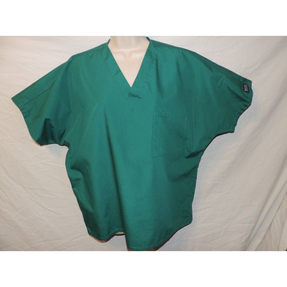 Cherokee Scrub Top M Women's Green Scrub Shirt Size M medium